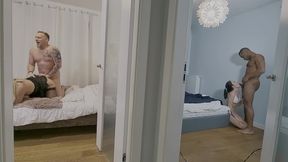 full amateur interracial bbc foursome swap swingers party