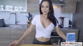 MyPervMommy.com - Busty stepmom blowjobs and fucks stepson