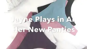 BBW plays in new panties