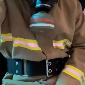 Feuerwehrmann in Sling