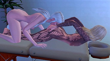 PERVERTED FUTANARI MASSEUSE SEDUCED AND ARRANGED HARD ANAL SEX WITH A WHORE CLIENT (SIMS + ANIME HENTAI + SFM)