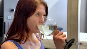 rlp 81: new face 19 y.o. jesie rose first piss drinking.