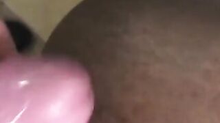 Ebony 19 year old farts out anal cumshot
