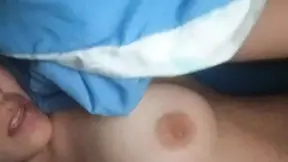 Sex in the early morning Slut wife wakes up with her husband's cock in her face and shoves it in until she has a delicious orgasm