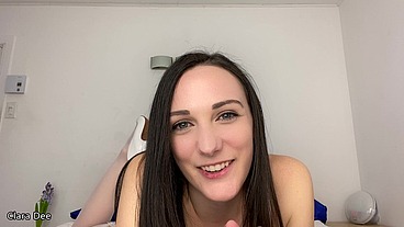 Play a Game for a POV Blowjob from Clara Dee in Lingerie - JOI Games