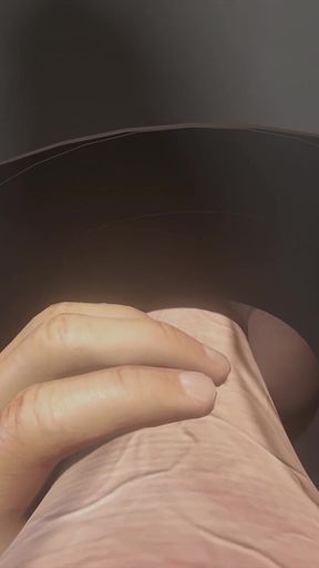 Futanari. Gloryhole Double Coins in a Sex Booth.