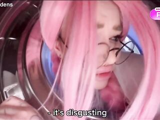 My Naive Step-Sister Got Stuck in the Washing Machine and I Screwed Her