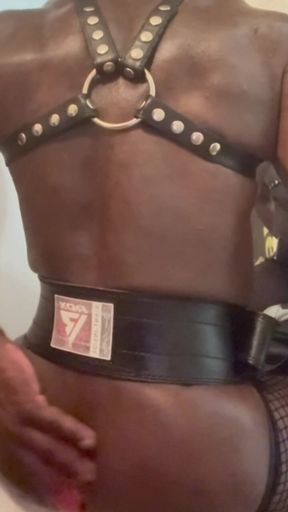 Video Chat Fishnet Black Muscle Butt Sex Toying