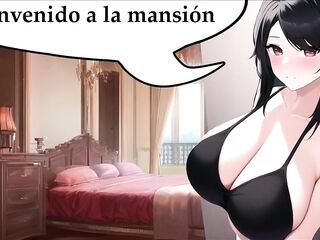 JOI futanari, tu nueva ama tiene pene y quiere que se la chupes. En español.