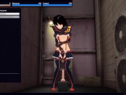 3D HENTAI Ryuko Matoi rides a dildo