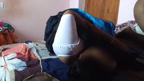 Cheating Desi Housewife Visaakaa in White Blouse and Black Saree Rough Pussy Fingered and Fucked