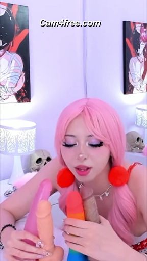 Sucking All My Pretty Dildos At The Same Time