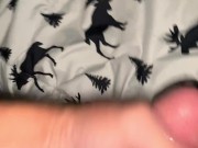 College Jock Max Stratus beats his huge cock and bends over to show his ass