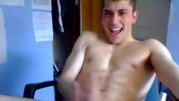 An American Model Anthony Plays with Dildo and Dick