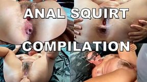 ANAL SQUIRT COMPILATION. SQUIRTING POURS ON THE FACE AND INTO THE MOUTH. HAIRY PUSSY AND GAPING ANAL. MOANING ORGASM ANAL SEX.