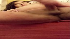 Katie klark plays with her cock