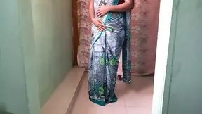 Green saree