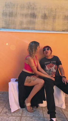 Blind Man Has a Lucky Day Sitting in a Public Place.