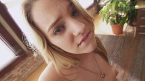 Blonde 18-Year-Old Naked Solo