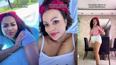 Chubby Latina shakes her fat ass farting with ridiculous goofy faces