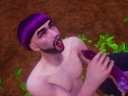 Hot sex With a Furry werewolf