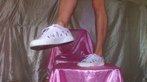 Floral Sneakers, Ankle Socks