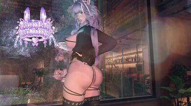 Bunny Gets Fucked Hard in VRChat After Party With VR Chat ERP Femboy Futa Solo Female Orgasm Gaming HD Porn POV