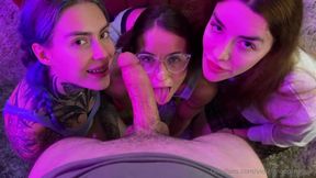 triple blowjob with violet moore pandora skye missleahhayes porn video