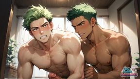 Amazing XXX Porn Hot Green-haired Guy's Creamy Backside Creampie!