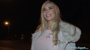 Fucked in car and cum on tits