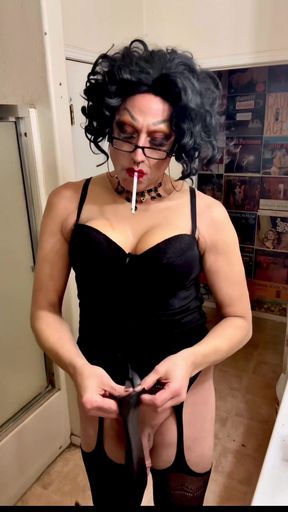 Emotional moment from &quot;Mistress Marilyn Gloved Goddess Smoking Fetish&quot;
