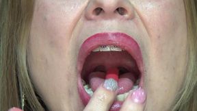 I Swallow Ten Candy Sticks!!