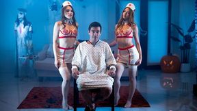 Double pleasure with two young models Lucky Fate and Myra Moans