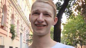 Blonde Czech Hottie Sucks Hard for Cash - XXX Gay
