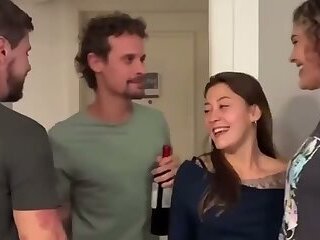 Couple swapping with hot college friends