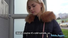 Blonde Teen's Big Cock&#x1F32D; Initiation: Cuteness Explodes In Public Agent