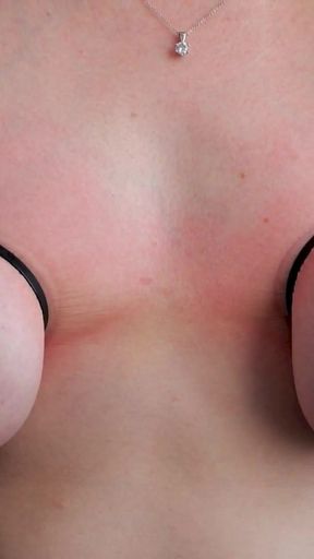 Breast Bondage - Young Slut experiences Intense Tits Play   Clip 2