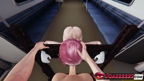 Lacus Clyne Wet Anime Girl in 3D Hentai Mouth Fuck Irrumation with Sensual Moans, and Bondage Sloppy Blowjob Cum in Mouth