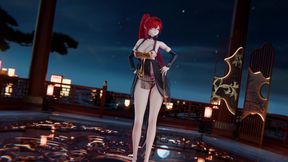 mmd 4K Yinyin-bingbing Korean Dance, Lingerie, Erotic Tattoo, Striptease