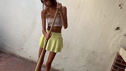 Horny Maid Wants a Hard Fuck After Cleaning
