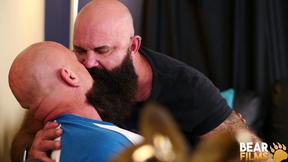 BEARFILMS Hairy Bears Jayson West And Victor West Enjoy Bareback Session