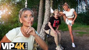 Russkie cougar Malusha whips out dude's massive shaft in 5 minutes