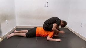 MASTER J SITTING AND FOOT WORSHIP