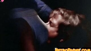 RetroDudes.com - Blonde stud in leather jacked eats ass after sucking dick