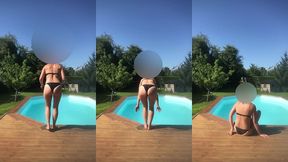 au bord de la piscine tu viens