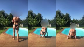 au bord de la piscine tu viens