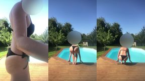 au bord de la piscine tu viens