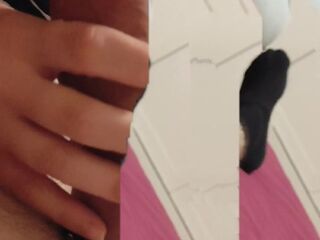 Cheating girl sucks her lover&#039;s cock and balls while her boyfriend works till swallow cum
