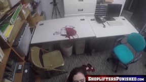 Lily Jordan busted while stealing and fucked as penalty by horny cop