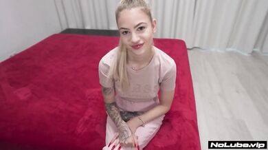 Blonde Petite Amateur Audition Fake Tits Hard Rough Sex Orgasm In Doggystyle Missionary POV